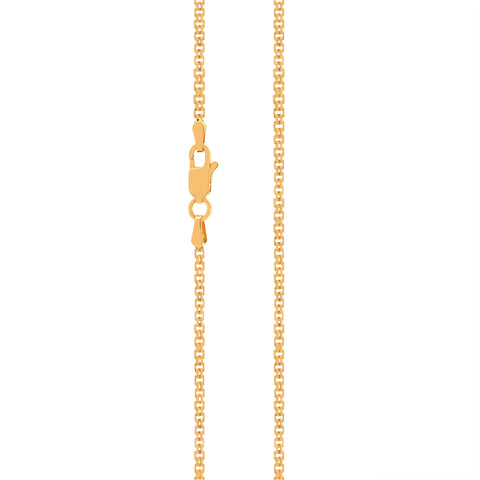 16'' Yellow Gold  Fancy Box Chain 1.5MM