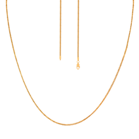 19'' Yellow Gold Link Chain 1MM