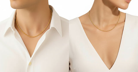 16'' Ball Bead Yellow Gold 1.5MM