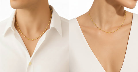 16'' Ball Bead Yellow Gold 1.5MM