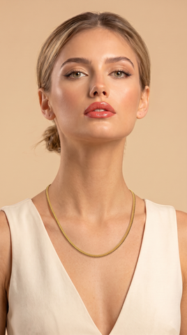 18'' Franco Yellow Gold 1.5MM