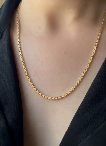 18'' Box Yellow Gold 1MM