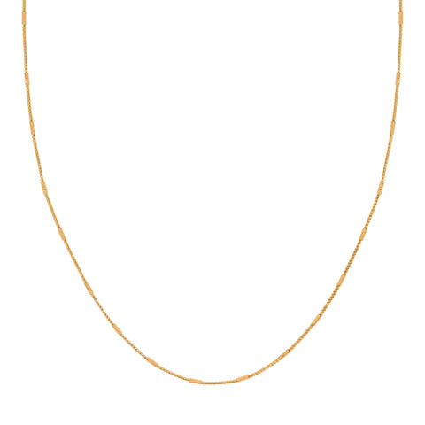 20''  Yellow Gold Stick Chain 1.5MM Width