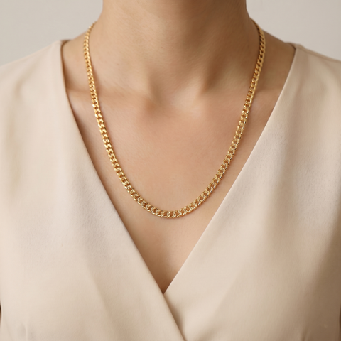 20'' Miami Cuban Yellow Gold Chain 5.7MM