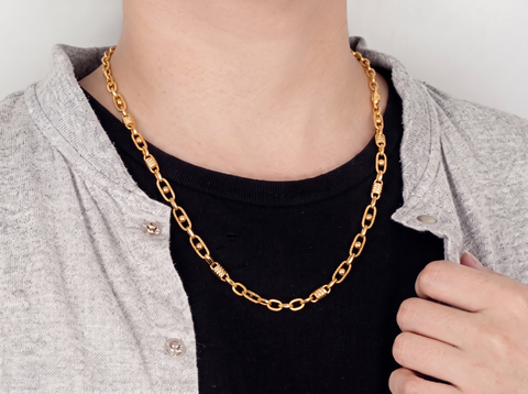 20'' Yellow Gold Link Chain 5MM