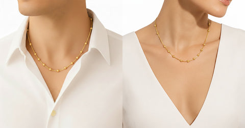22'' Ball Bead Yellow Gold 1.5MM