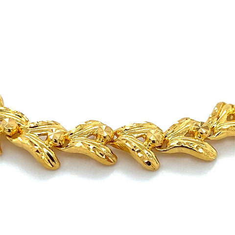 22K Gold Statement Bracelet