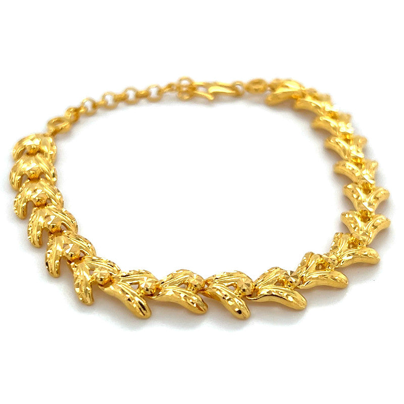 22K Gold Statement Bracelet