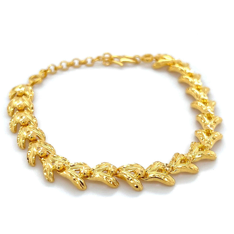 22K Gold Statement Bracelet