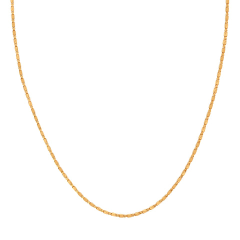 16'' Yellow Gold Fancy Chain 2MM
