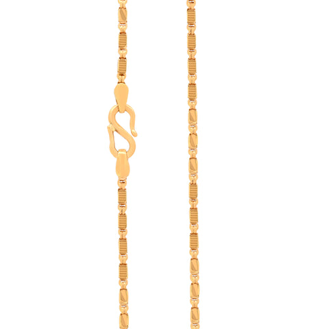 16'' Yellow Gold Fancy Chain 2MM