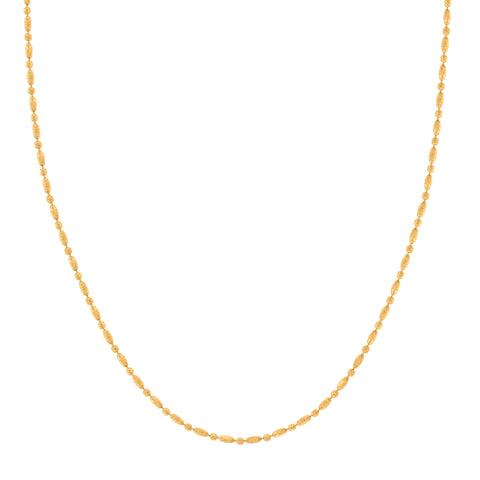 16'' Yellow Gold Ball Bead Chain 2MM