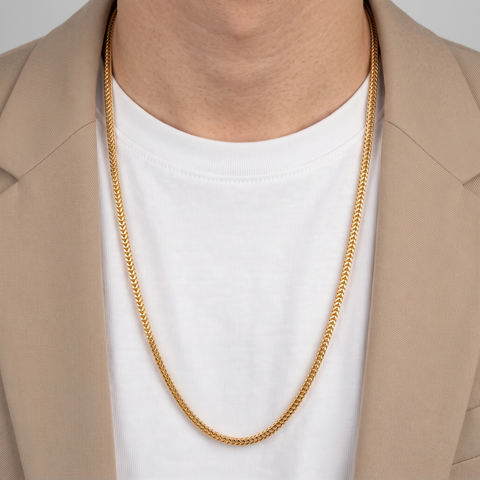 24'' Round Fox Yellow Gold 3MM