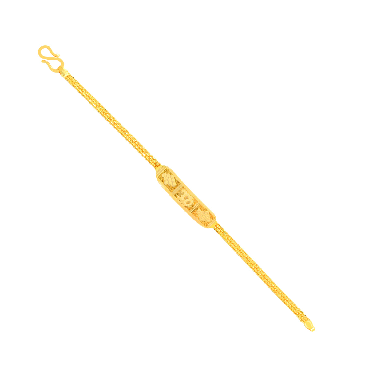 22K Gold Om Baby Bracelet