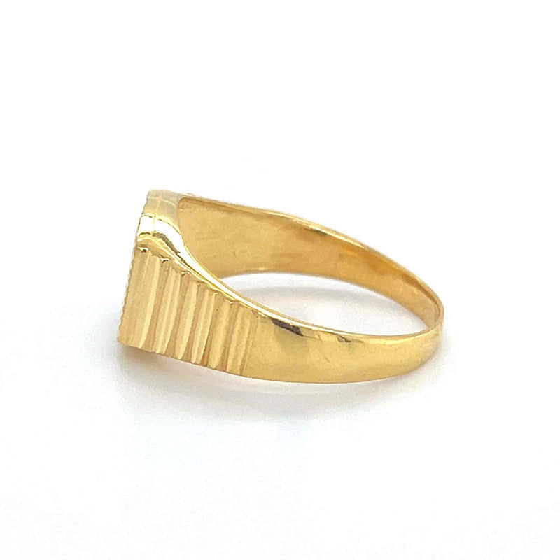 Mens' 22K Gold Solid Om Ring