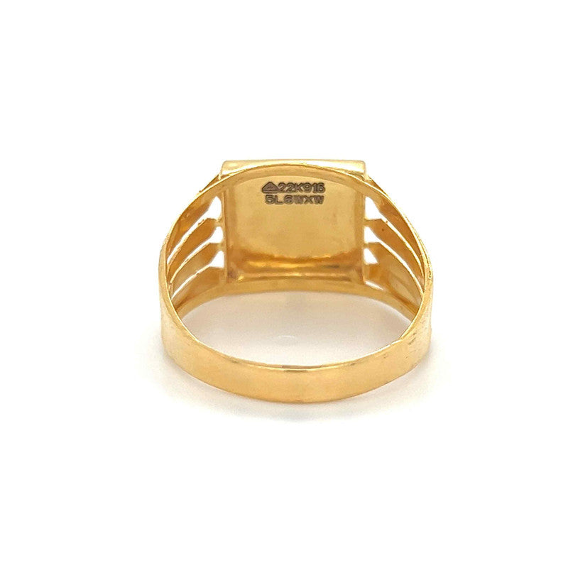 Mens' 22K Gold Detailed Ring