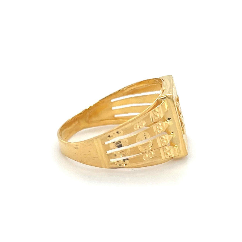 Mens' 22K Gold Detailed Ring