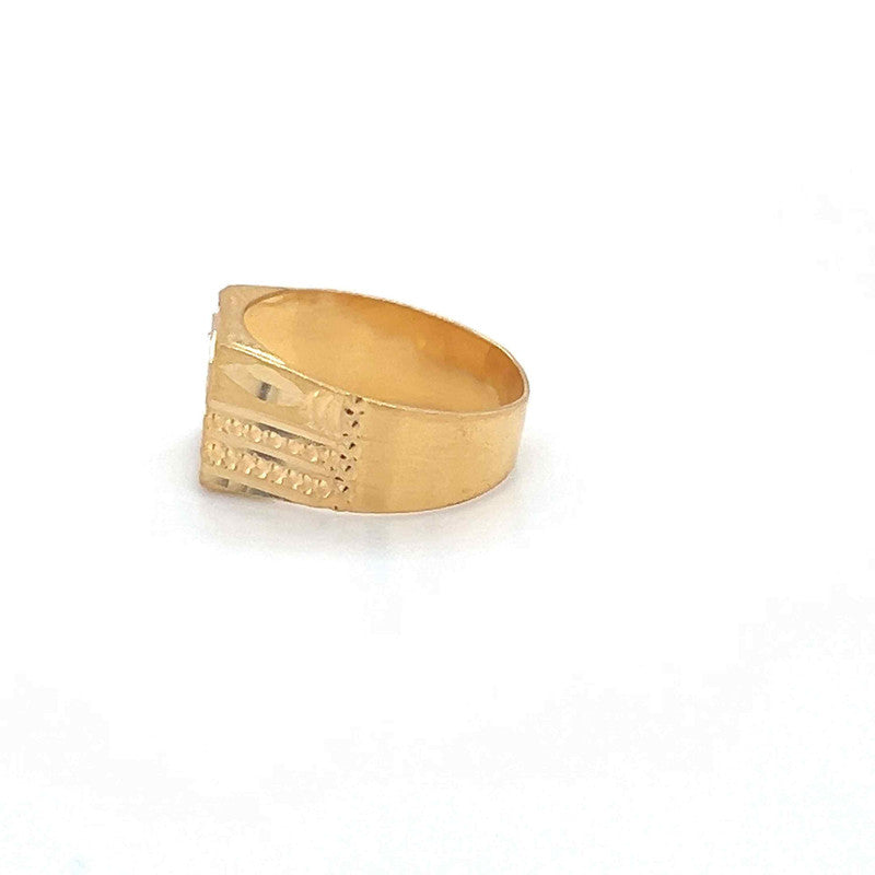 22K Gold Square Baby Ring