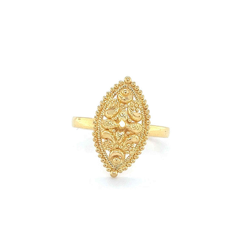 22K Gold Filigree Baby Ring