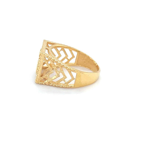 22K Gold Om Openwork Baby Ring