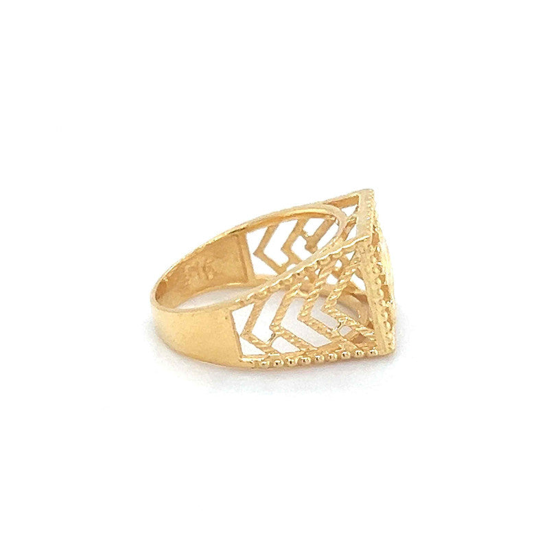 22K Gold Om Openwork Baby Ring