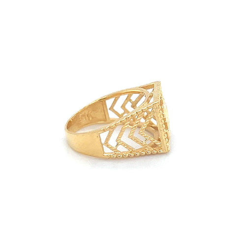 22K Gold Om Openwork Baby Ring