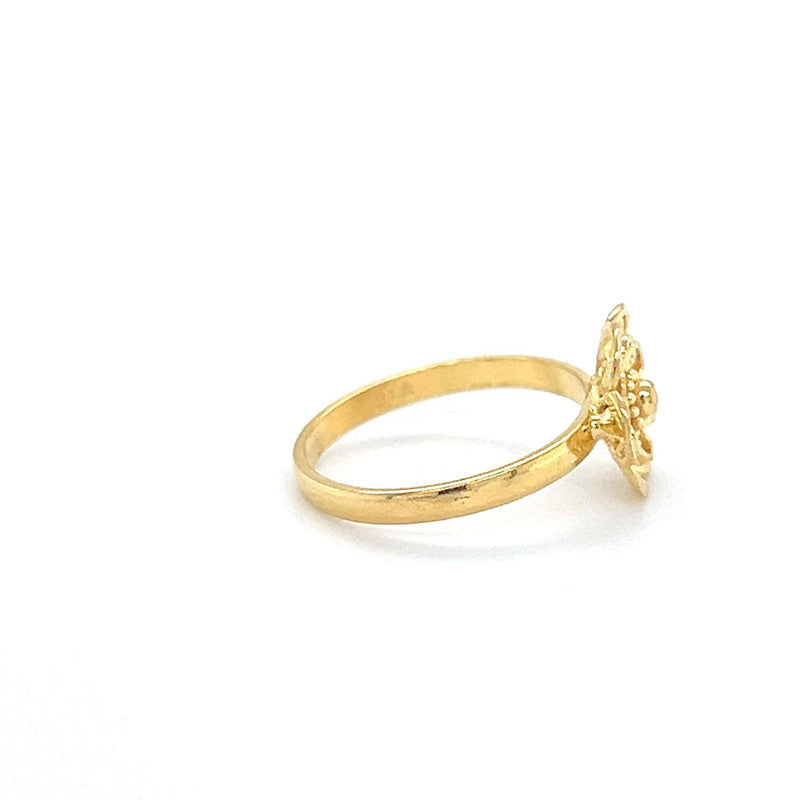 22K Gold Floral Baby Ring