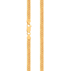 Men's 22K Gold 31.5 Inch Cubed Box Chain