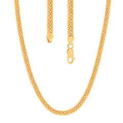 Men's 22K Gold 31.5 Inch Cubed Box Chain