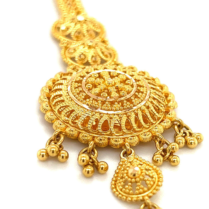 22K Gold Mirrored Round Tikka