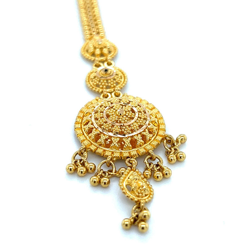 22K Gold Stylish Round Tikka