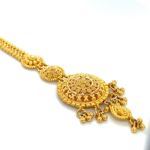 22K Gold Stylish Round Tikka