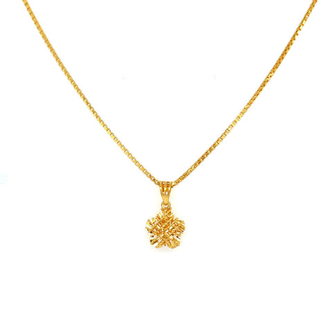 22K Gold Woven Fancy Pendant