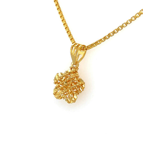 22K Gold Woven Fancy Pendant