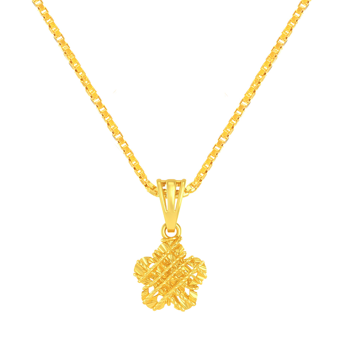 22K Gold Woven Fancy Pendant