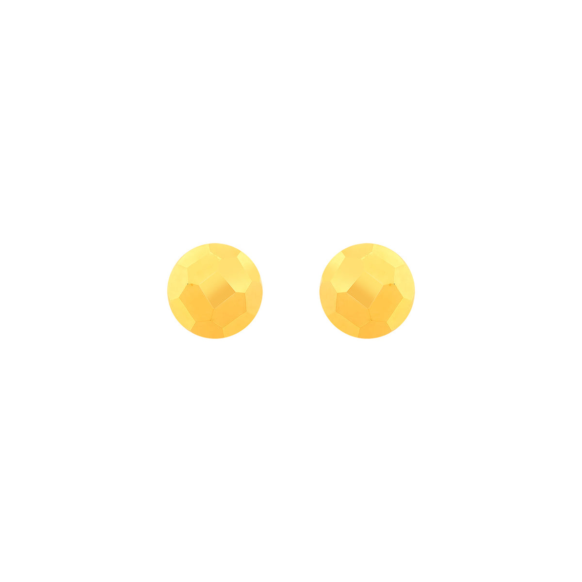 22k Yellow Gold Ball-Bead Earrings with gold weight of 1.234g