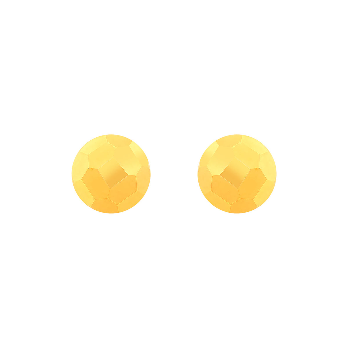22k Yellow Gold Ball-Bead Earrings with gold weight of 1.473g