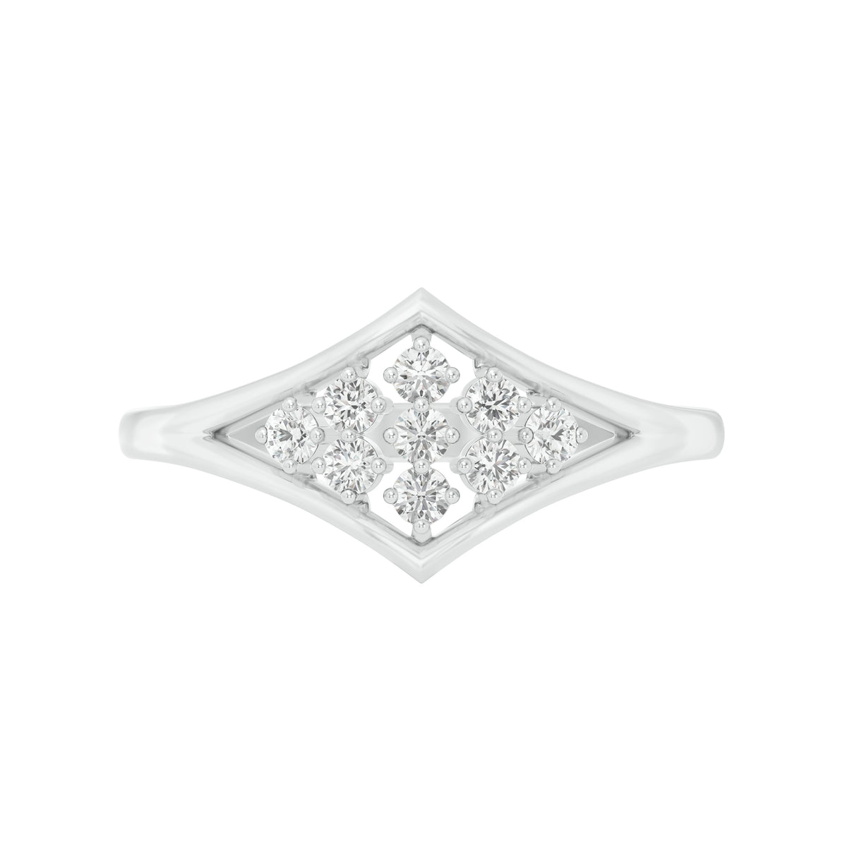 18k Yellow Gold and Diamond Fancy Ring in size 5.5 and total gold weight of 1.71gm