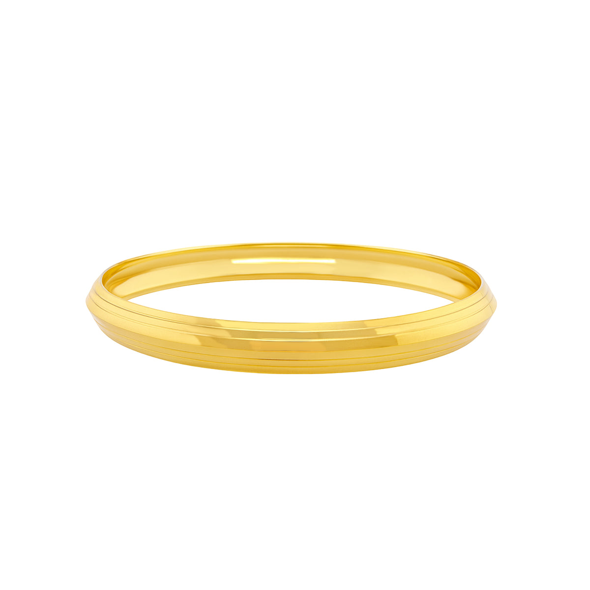 Kids' 22K Gold Split Mirror Single Bangle