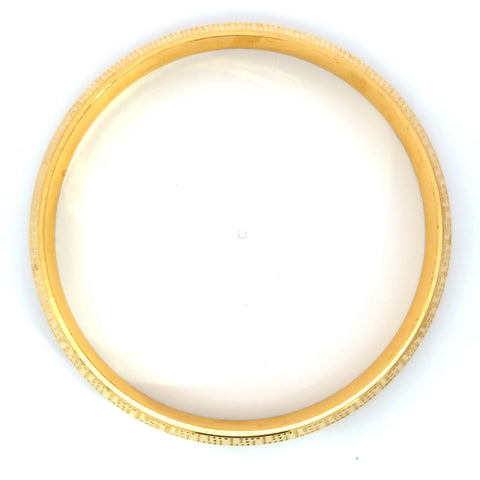 22K Yellow Gold Kada Bangles in size 2.10 and gold weight of 42.36g