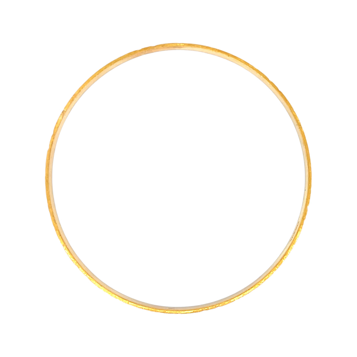 22K Yellow Gold Designer Bangles in size 2.6 and gold weight of 64g