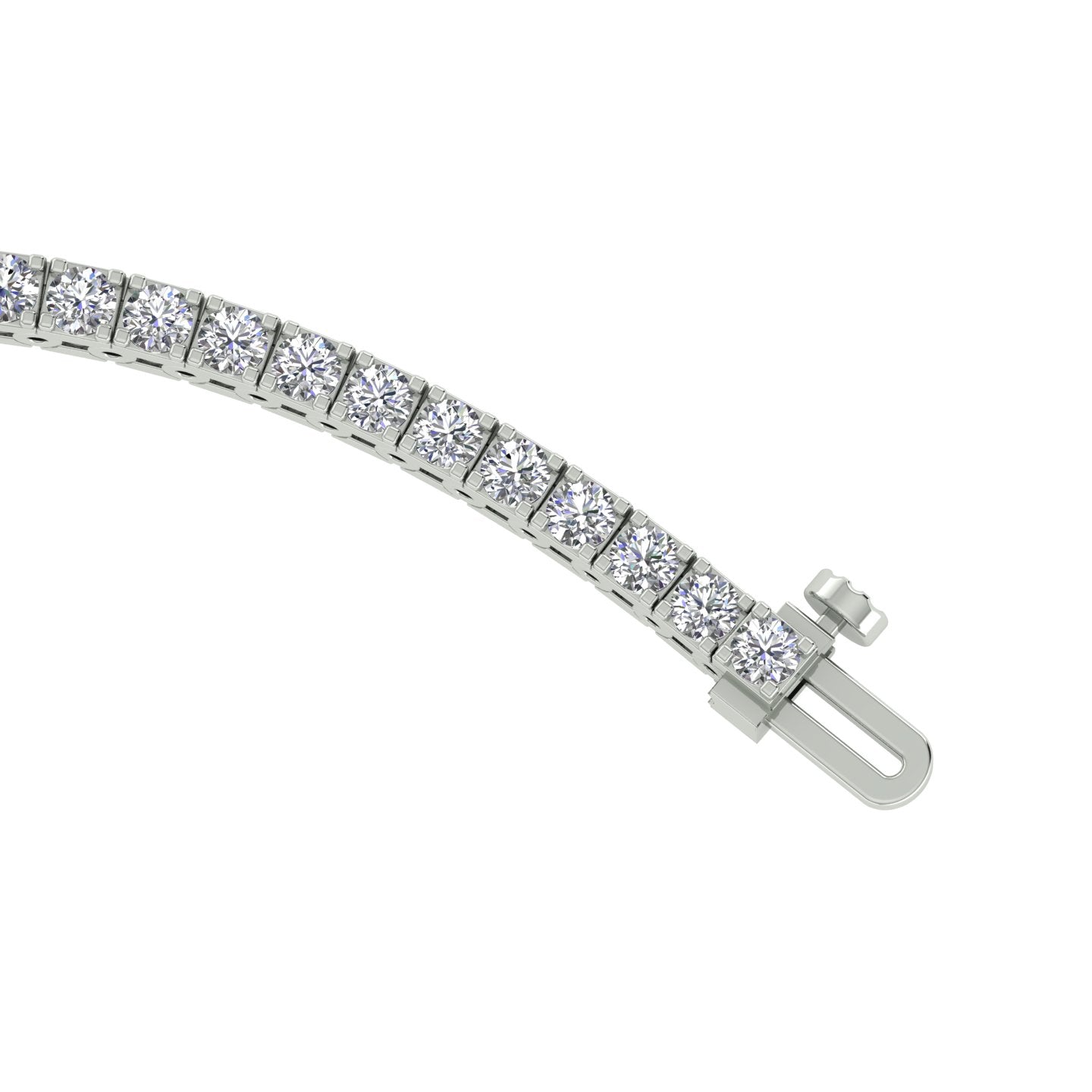 18k White Gold and Diamond Tennis measuring 7 inches wide and total gold weight of 12.42g.