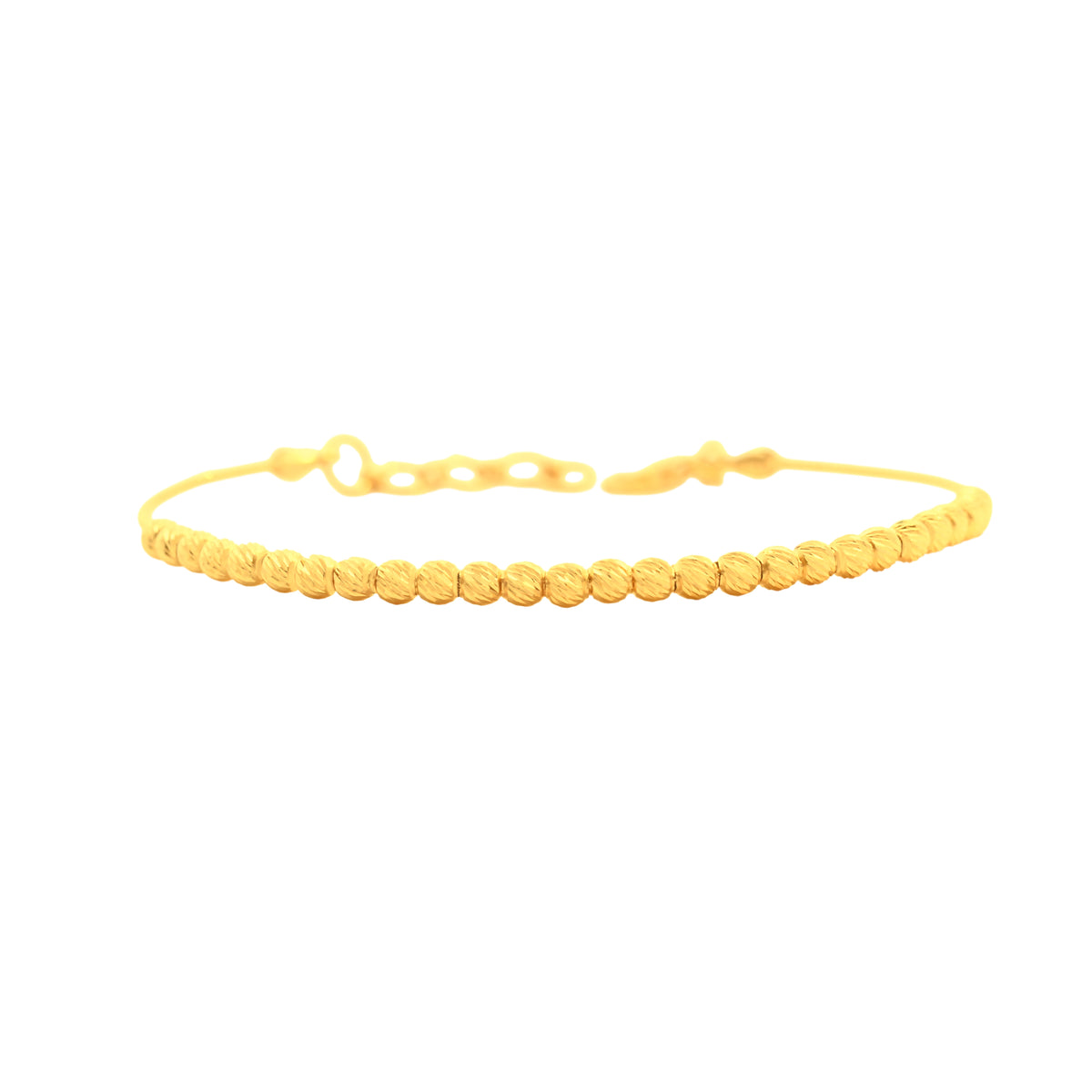 22K Yellow Gold Ball-Bead Bracelet
