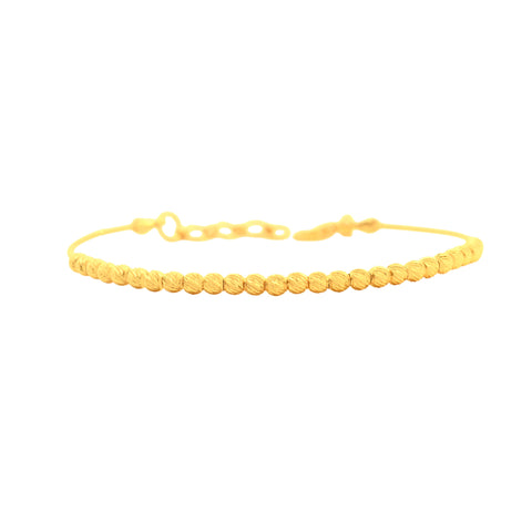 22K Yellow Gold Ball-Bead Bracelet
