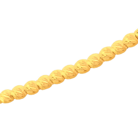 22K Yellow Gold Ball-Bead Bracelet