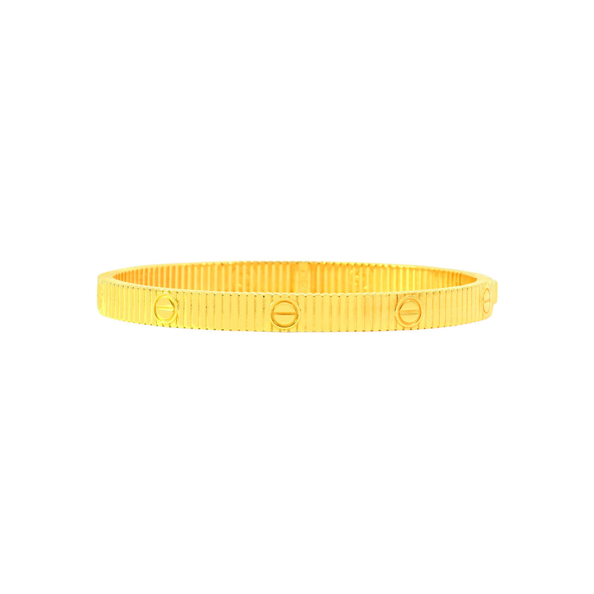 22K Yellow Gold Fancy Bracelets measuring 55mm thickness x 2.4inch length