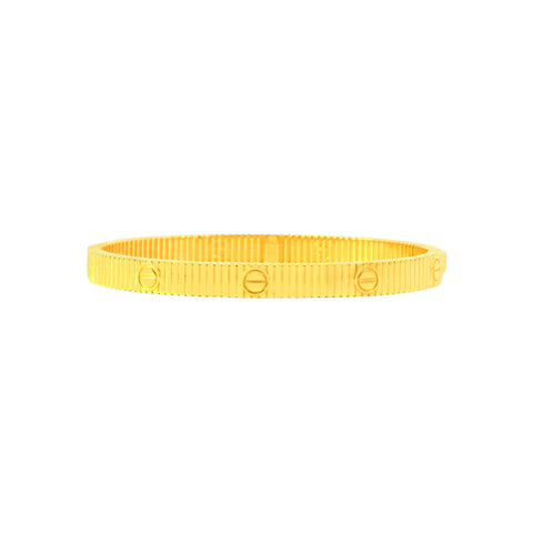 22K Yellow Gold Fancy Bracelets measuring 55mm thickness x 2.4inch length