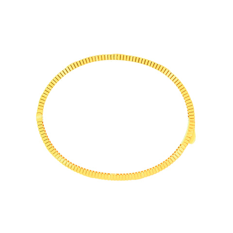 22K Yellow Gold Fancy Bracelets measuring 55mm thickness x 2.4inch length