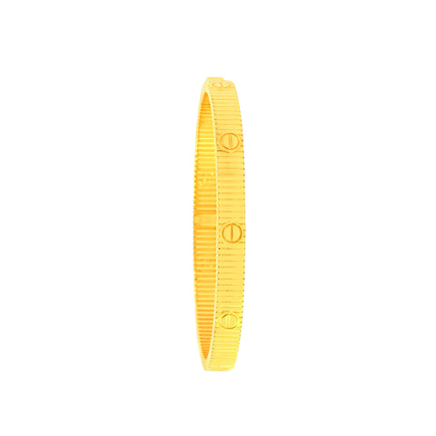 22K Yellow Gold Fancy Bracelets measuring 55mm thickness x 2.4inch length
