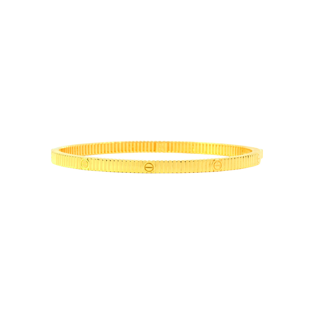 22K Yellow Gold Fancy Bracelets measuring 4mm thickness x 2.4inch length